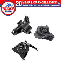 Motor & Trans Mount Set 3PCS for 1993-1997 Geo Prizm 1.6L/ 1.8L for Manual 6B93BC-57
