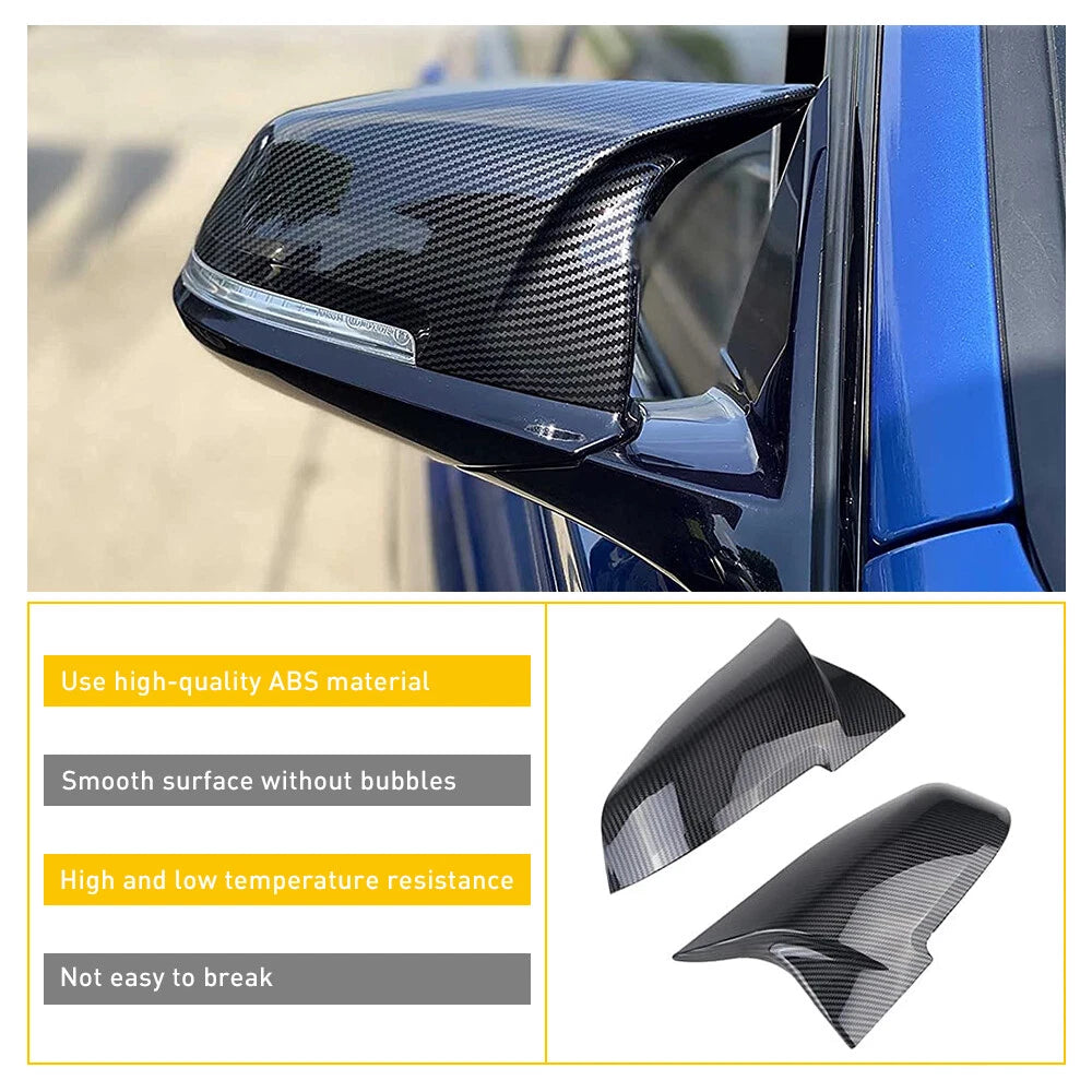 Carbon Fiber Side Mirror Caps Cover For 2014-2018 BMW M Series F87 M2 BMW i3 i3S 6B93BC-57