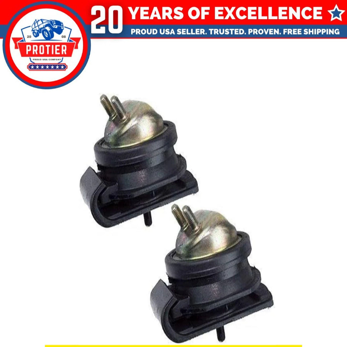 Motor Mount Set 2PCS for 99-04 Nissan Frontier 3.3L Front L & R 6B93BC-57