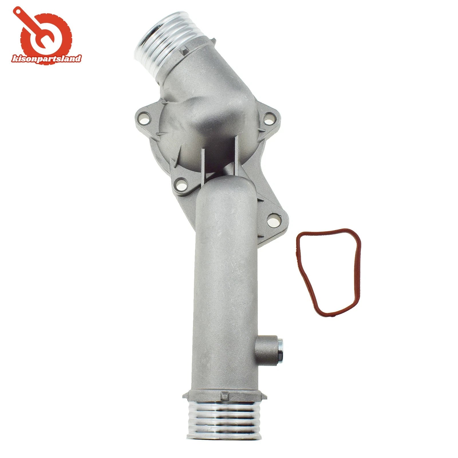 Aluminum Coolant Thermostat Housing Cover For 1997 1998 BMW 528i E39 11531740478 6B93BC-57