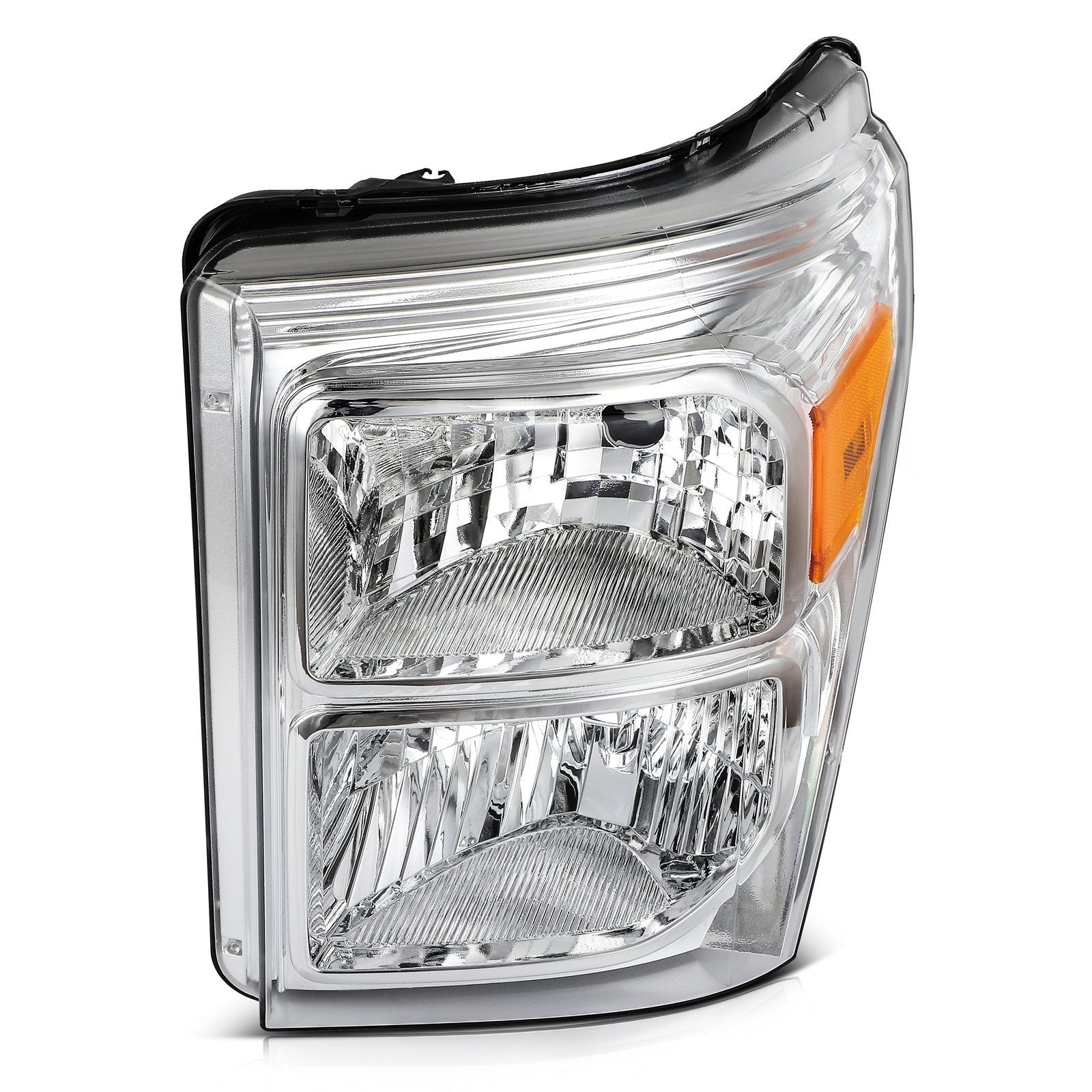 Headlights Assembly L+R For 2011-16 Ford F-250 350 450 550 Super Duty Chrome 6B93BC-57