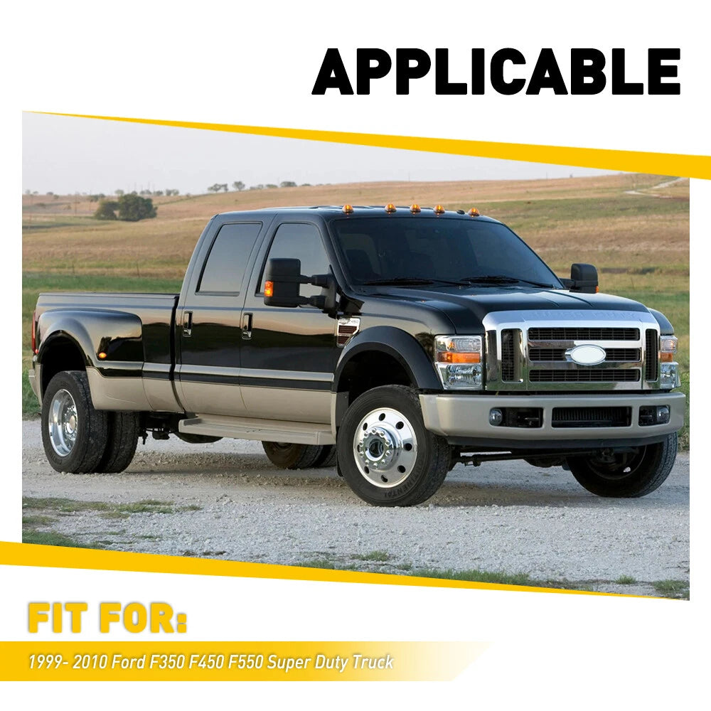 4x For F450 F350 Super Ford Duty Smoked 99-10 Fender LED Lamp Side Marker Light 6B93BC-57