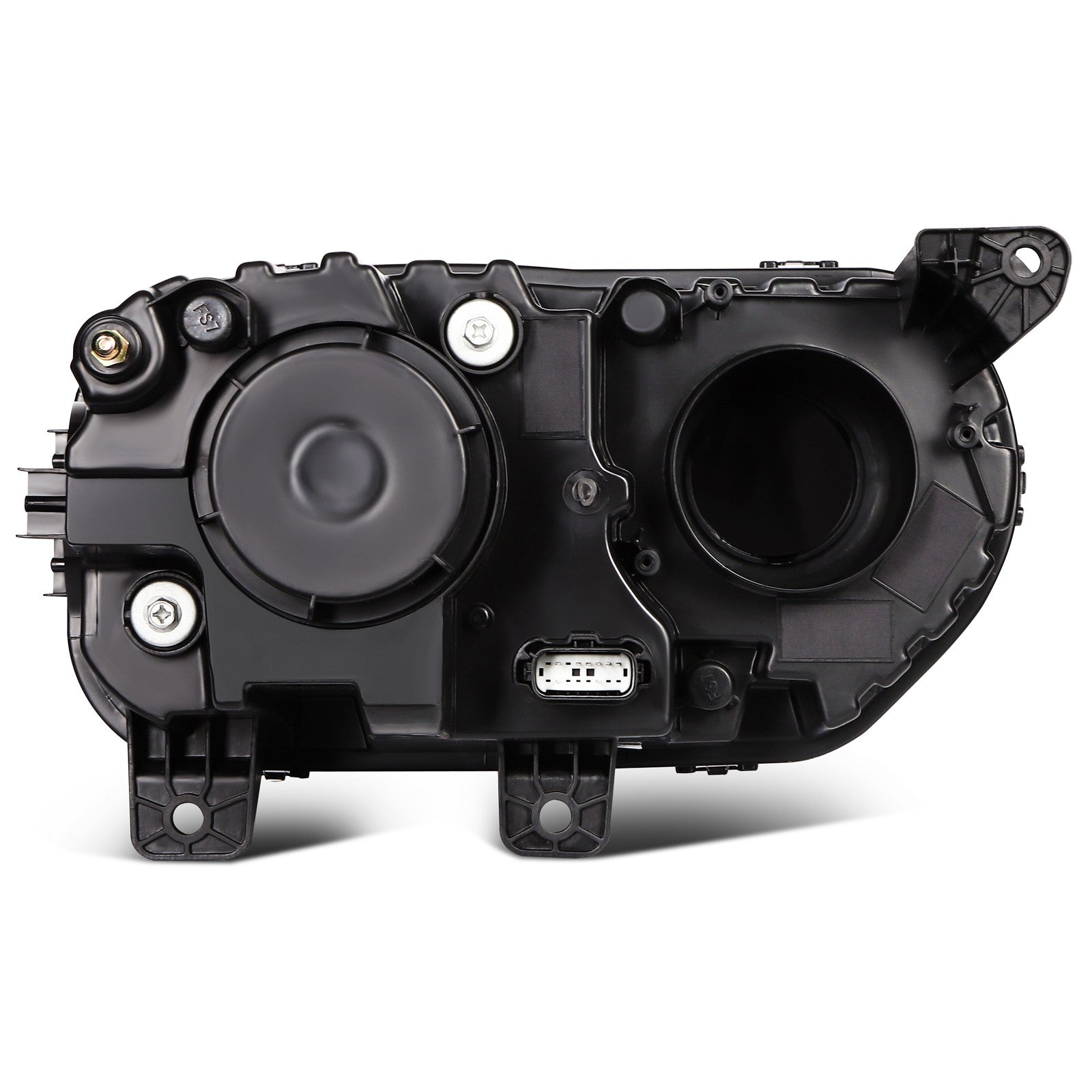 Pair Kit LED Black Headlights Assembly For 2015-2022 Dodge Challenger Black 6B93BC-57