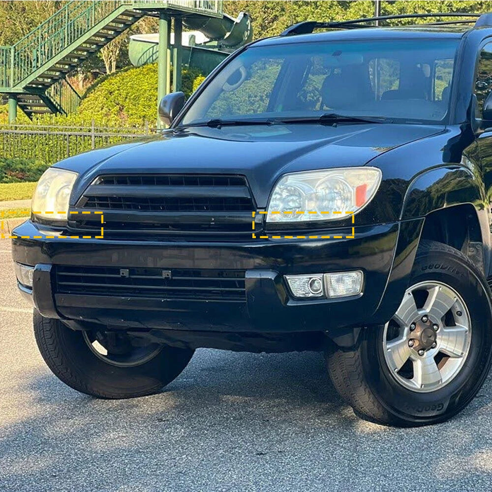 FRONT BUMPER GRILLE HEADLIGHT FILLER TRIM PANELS SET FOR 03-05 TOYOTA 4RUNNER EA 6B93BC-57