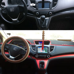 Interior Center Console Carbon Fiber Molding Sticker Decals For Honda CRV 2012+