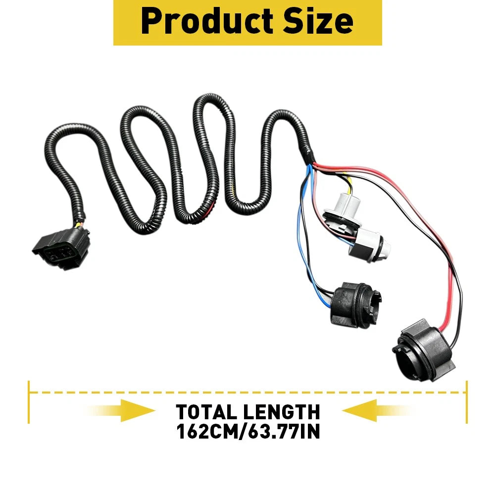 2PCS LH RH Tail Harness Light For 2003-2006 Chevy 1500 Silverado 2500 3500 HD 6B93BC-57