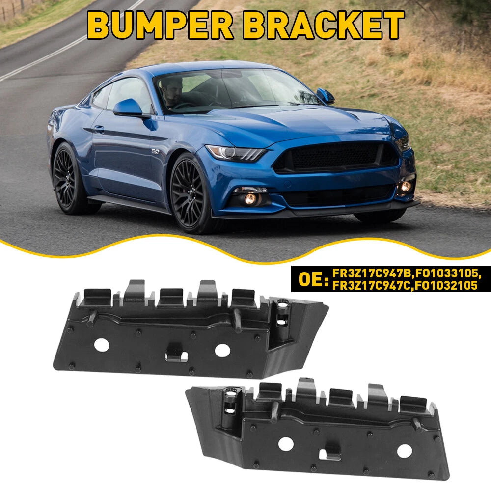 For Ford Mustang Front Bumper Bracket 2015-2017 Driver & Passenger Pair Cover US 6B93BC-57