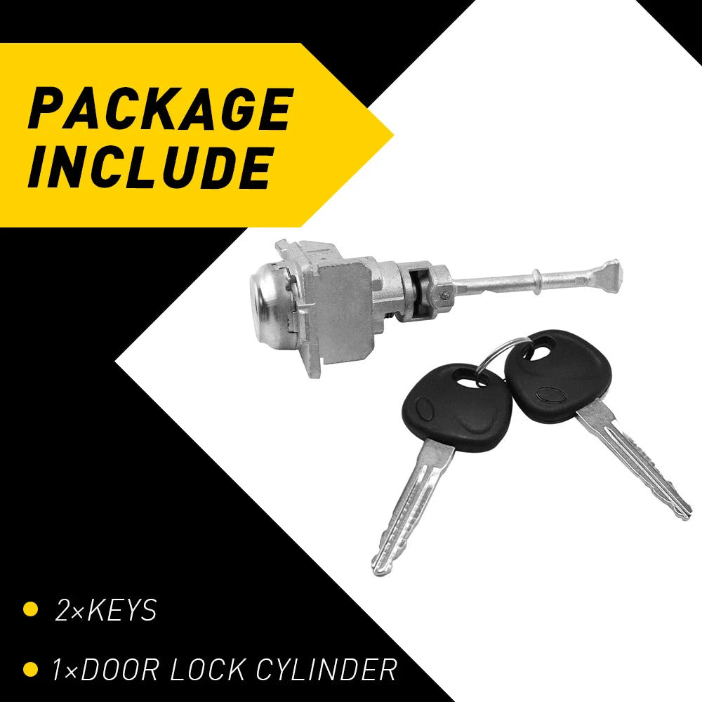 For 17-20 Hyundai Elantra Driver Door Switch Cylinder Lock Tumbler W/ 2 Keys EOA 6B93BC-57