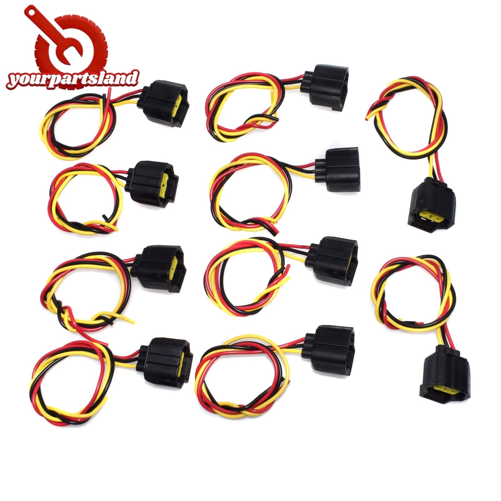 3 Wire Harness Connector Multi Purpose 10PCS For Cadillac Chevrolet Ford WPT118 6B93BC-57