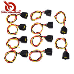 3 Wire Harness Connector Multi Purpose 10PCS For Cadillac Chevrolet Ford WPT118 6B93BC-57