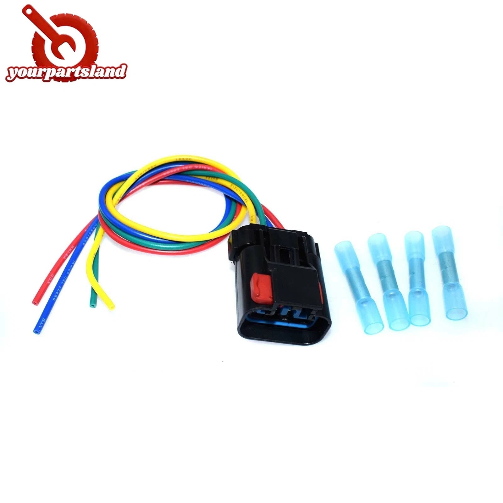 Radiator Coolant Fan Relay 4-Way Connector Wire Pigtail For Chrysler Dodge Jeep 6B93BC-57