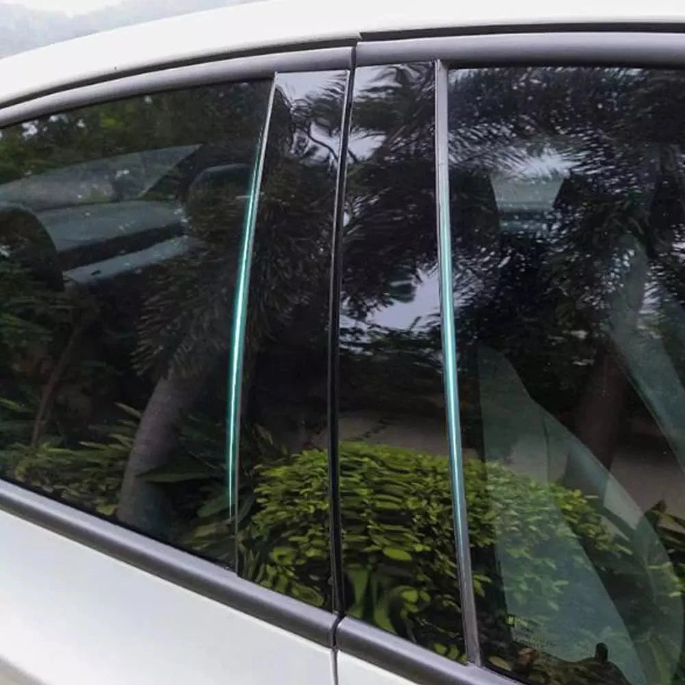 For Honda Civic 10th 2016-20 Glossy Black Door Window Pillar Posts Cover Trim EA 6B93BC-57