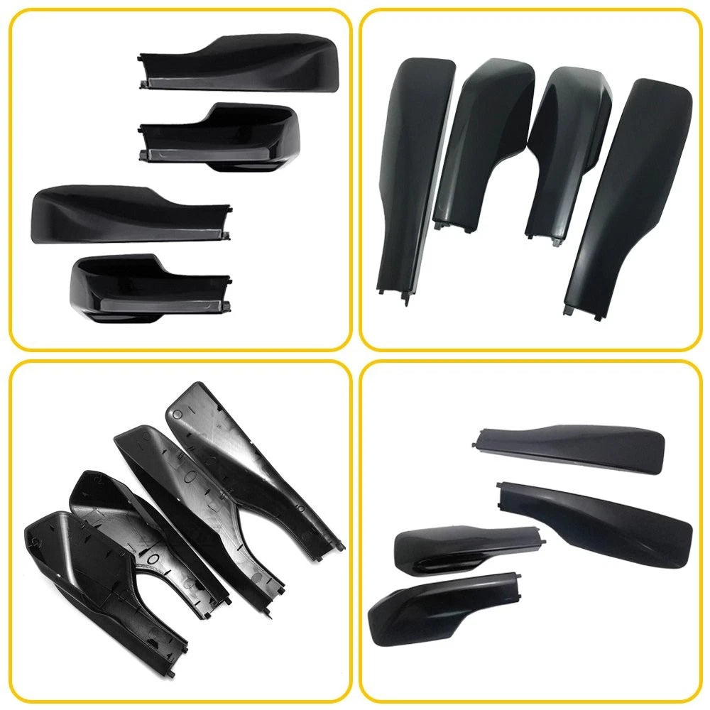 2001-2005 for Toyota RAV4 5-Door Top Black Roof Rack End Cover Shell Replace 4pc 6B93BC-57