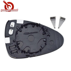 Left Heated Mirror Glass w/ Plate for Porsche Panamera 2010-2016 97073103505 6B93BC-57