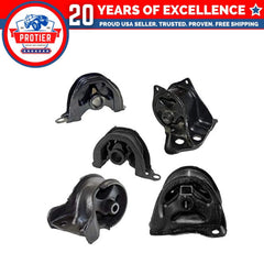 Fits 1992-1993 Honda Civic VX Hatchback 1.5L MANUAL Motor & Trans Mount 5pc : 6B93BC-57