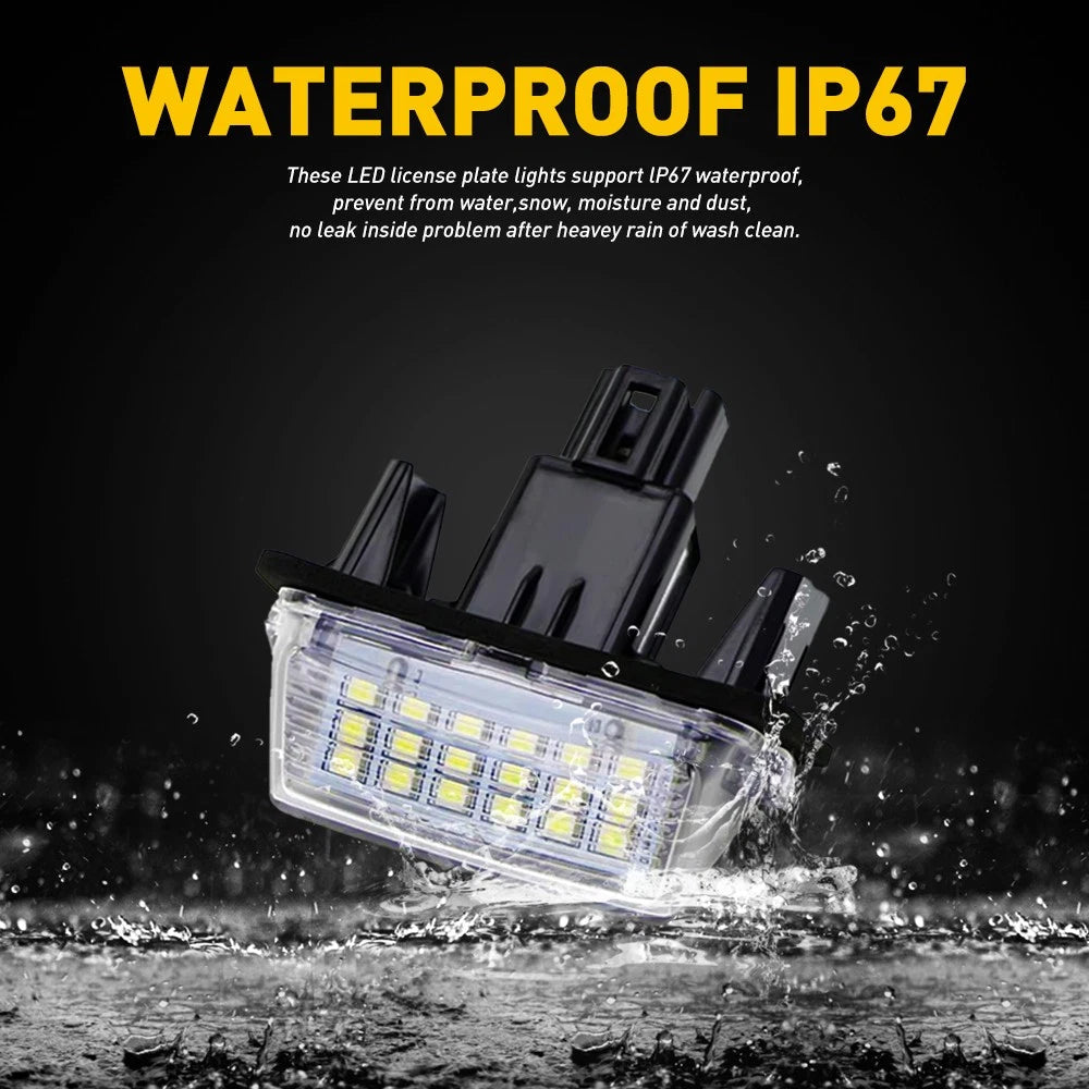LED License Plate Light Bulb 6000K Super Bright White For 2012-2017 Toyota Camry 6B93BC-57