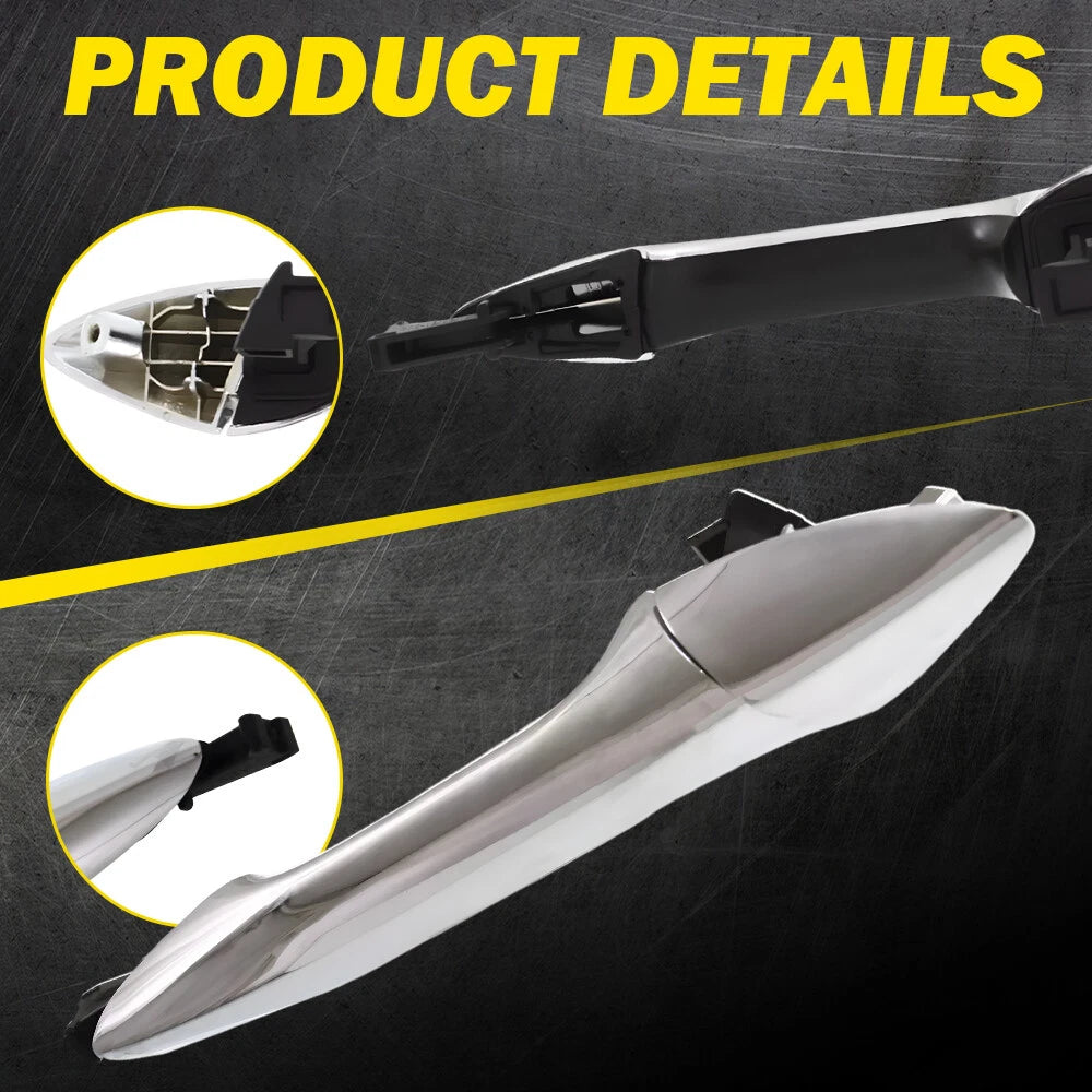 Rear Right Passenger Exterior Door Handle Chrome For 2011-2016 Hyundai Elantra A 6B93BC-57