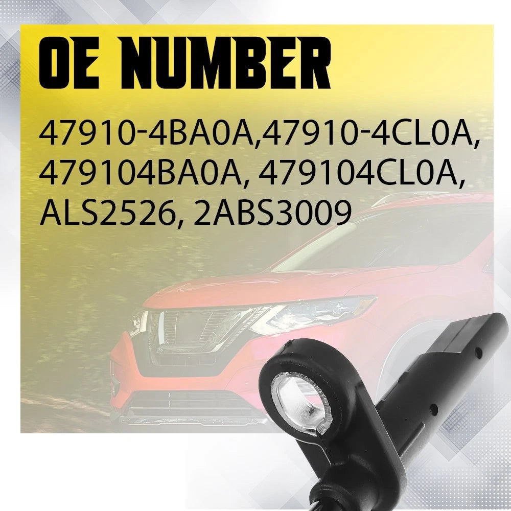 2PCS ABS Wheel Speed Sensor Front Left Right Side For Nissan Rogue 2014-2020 A 6B93BC-57