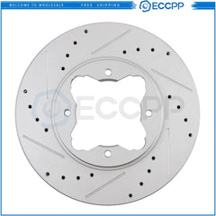 260mm Front Drilled and Slotted Brake Rotors for 1990-1997 Honda Accord Acura CL