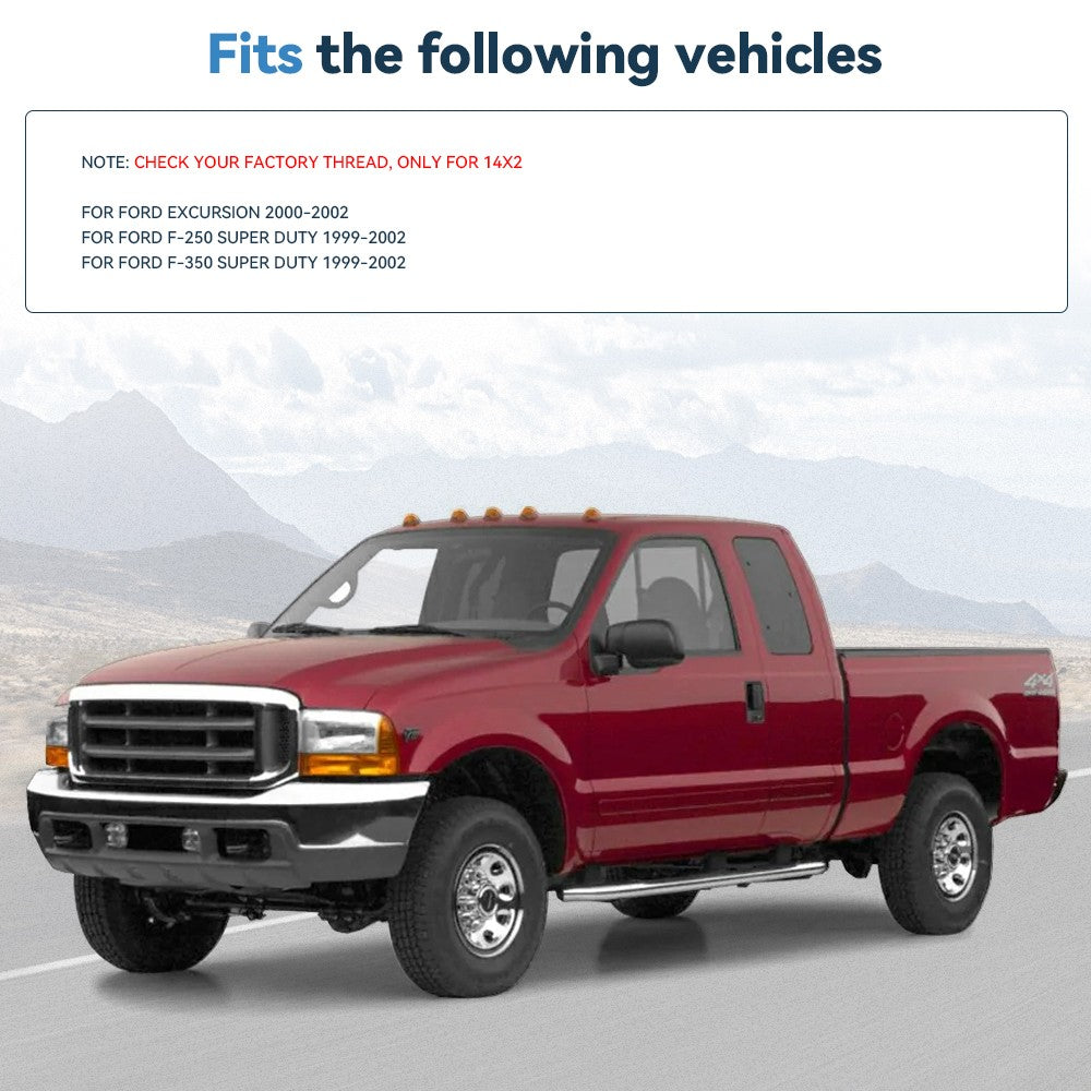2X 1 inch Wheel Spacers 8x170 For Ford F-250 F-350 Super Duty with M14x2 Only 6B93BC-57