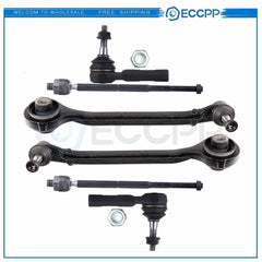 For Chrysler 300 RWD 6PCS Front Lower Control Arm Inner Outer Tie Rod Links 6B93BC-57
