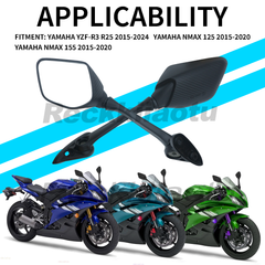 Carbon Motorcycle Rearview Mirror For NMax 125 155 2015 2016 2017 2018 2019 2020