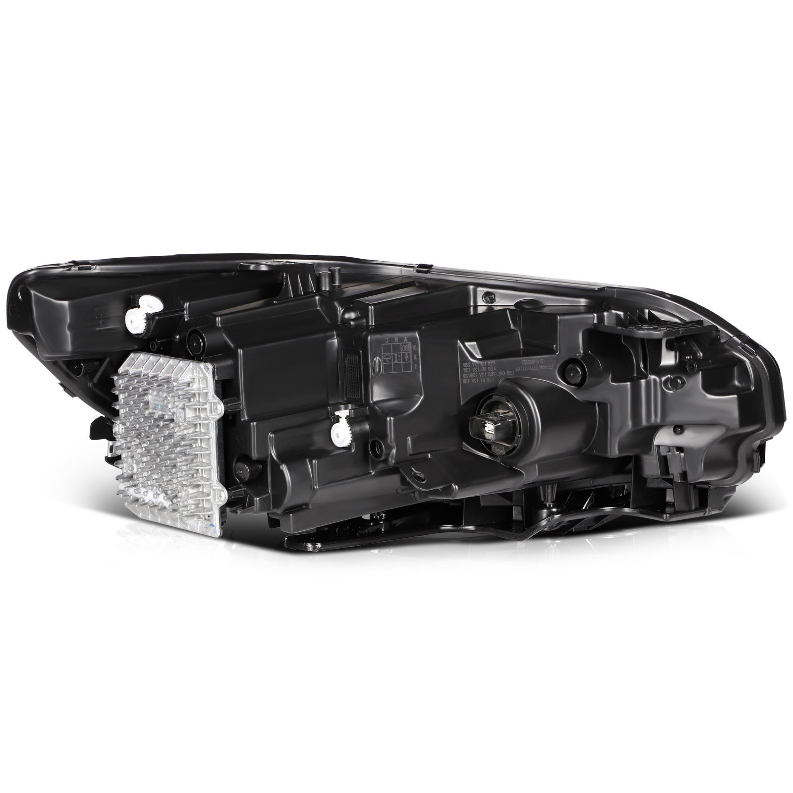 Headlight Assembly Driver Side For 2023-2019 Jeep Cherokee Black Housing 6B93BC-57