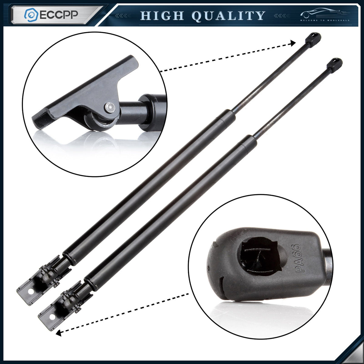 ECCPP 2x Liftgate Hatch Gas Lift Supports Strut For 1997-2001 Jeep Cherokee 4291 ECCPP