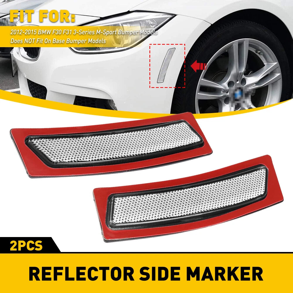 Front Bumper Reflector for 2012-2015 BMW F30 F31 3-Series M-Sport Left Right EA 6B93BC-57