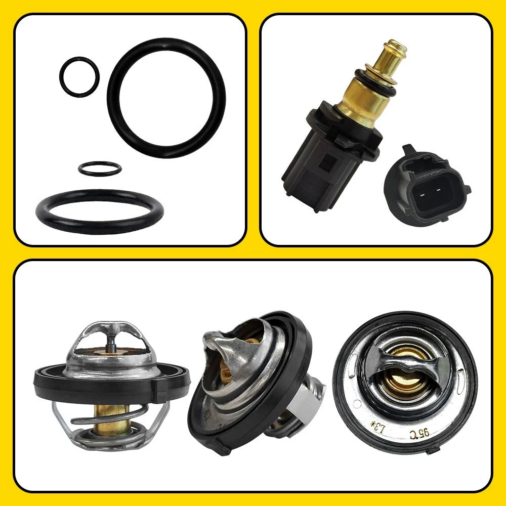 Engine Coolant Thermostat Housing Assembly for 2007-2017 Jeep Compass Patriot EA 6B93BC-57