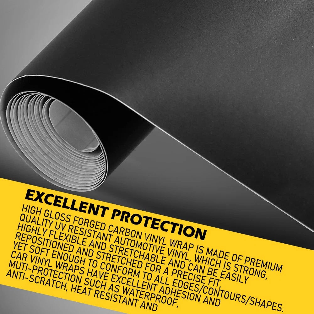 Auto Accessories Matte Black Wrap Vinyl Film Car Interior Wrap Stickers w/ tools 6B93BC-57