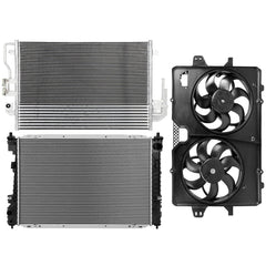 Electric Radiator Condenser Cooling Fan Kit For 2008-2010 2011 2012 Ford Escape 6B93BC-57