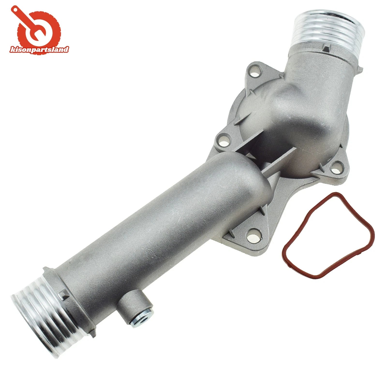 Aluminum Coolant Thermostat Housing Cover For 1997 1998 BMW 528i E39 11531740478 6B93BC-57