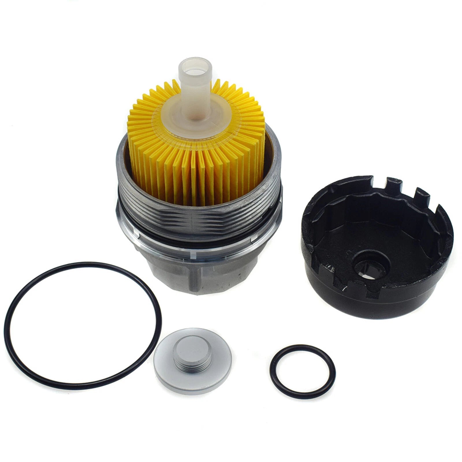 Oil Filter + Housing Cap Kit For Toyota Lexus Tacoma Avalon GS300 15620-31060 6B93BC-57
