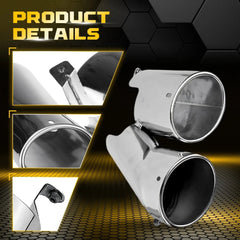 For 18-22 Honda Accord Sport Touring Akasaka Quad Tip Muffler Exhaust Finisher A 6B93BC-57