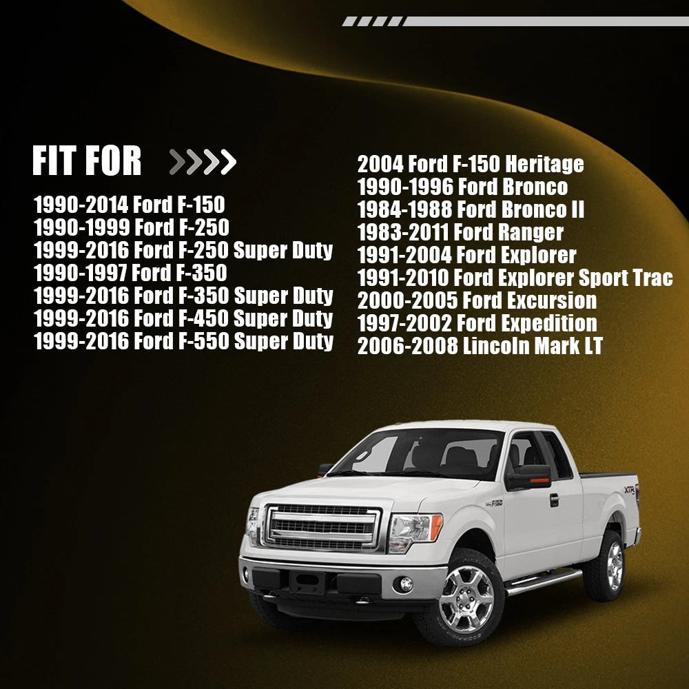 2x For Ford F150 F250 White LED License Plate Tag Light Wiring Harness Socket EA 6B93BC-57
