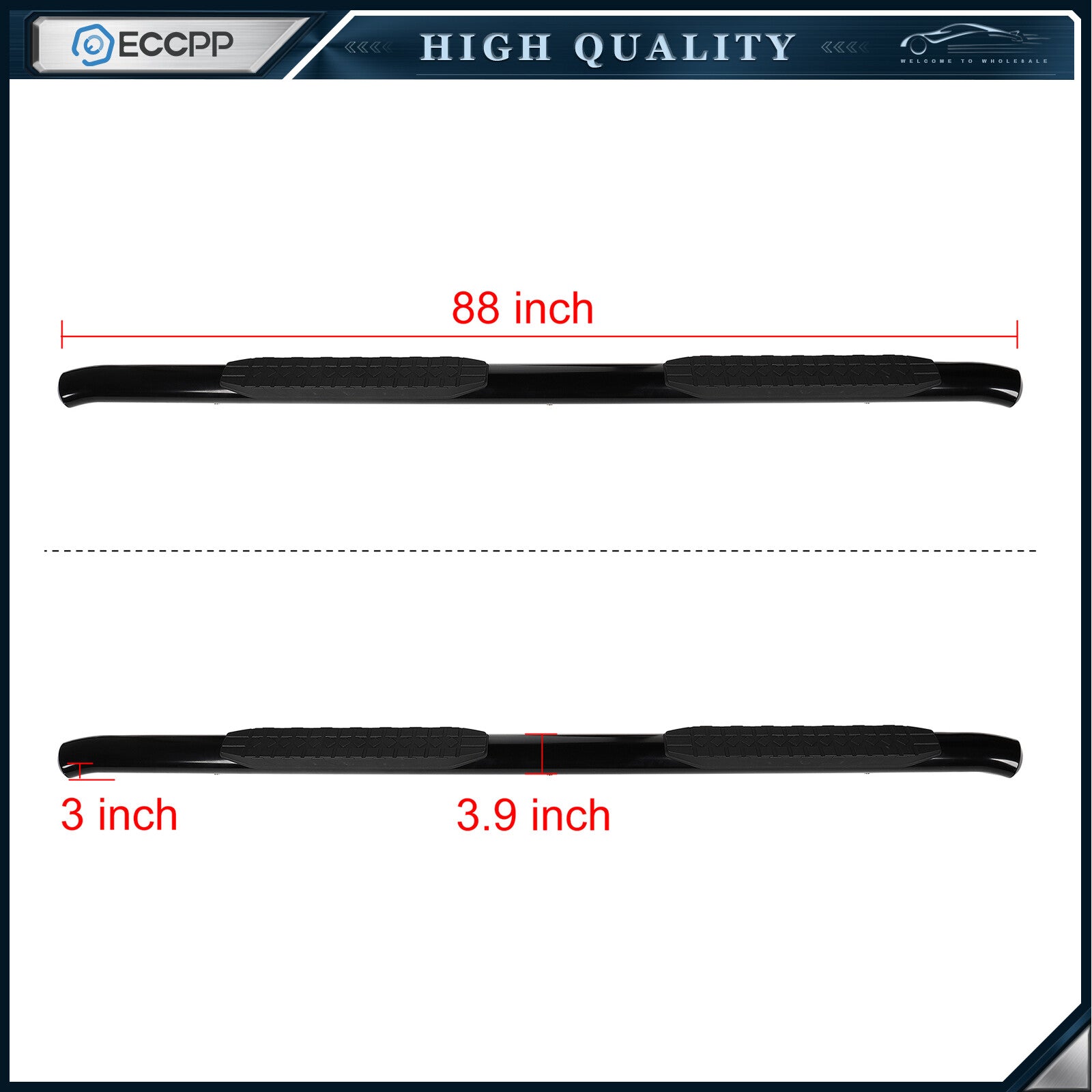 Nerf Bars Running Boards Side Steps Fits 2019 2020 2021 Dodge Ram 1500 Crew Cab 6B93BC-57