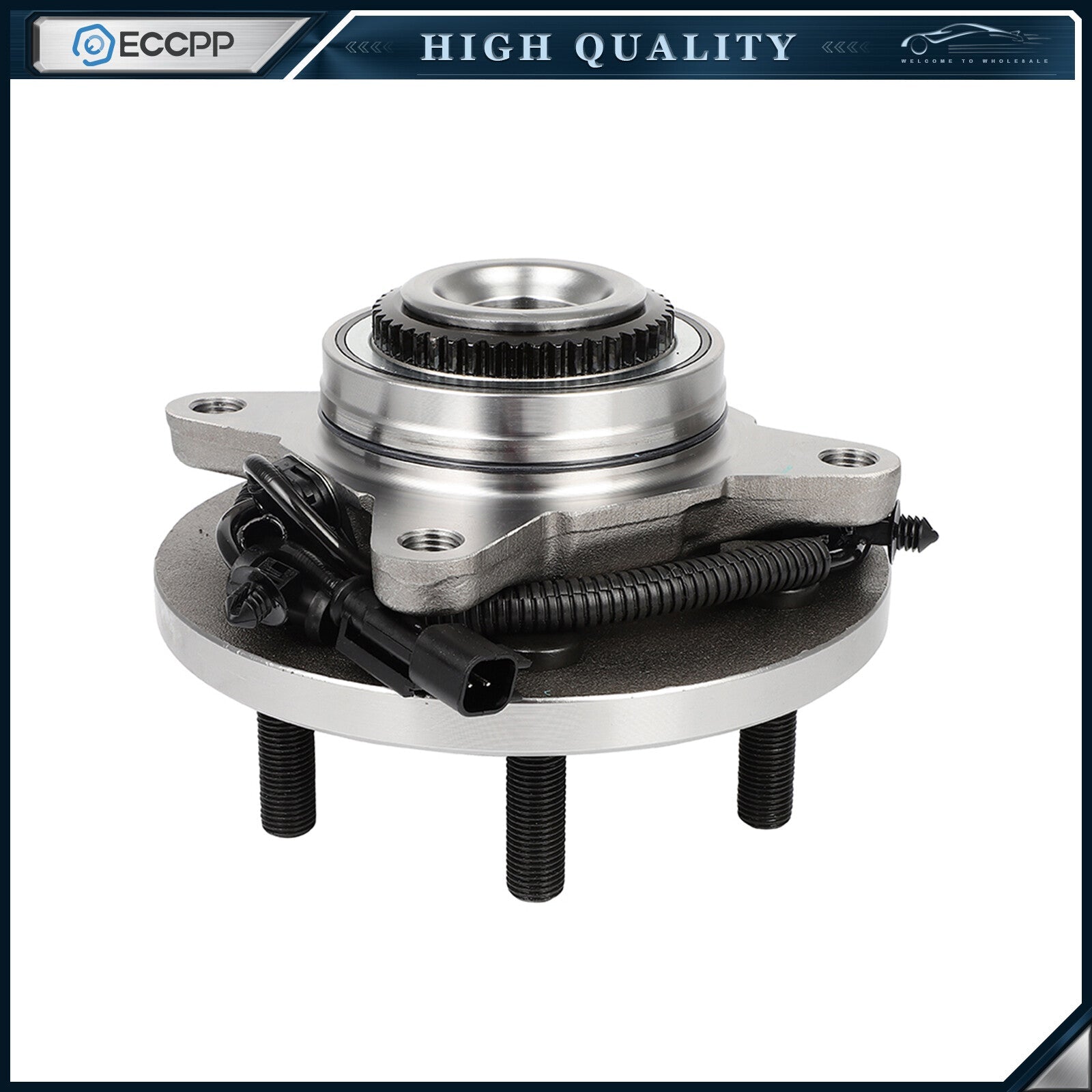 1Pc Wheel Hub Bearing Front 4WD For 2015-2017 Ford Expedition Lincoln Navigator 6B93BC-57