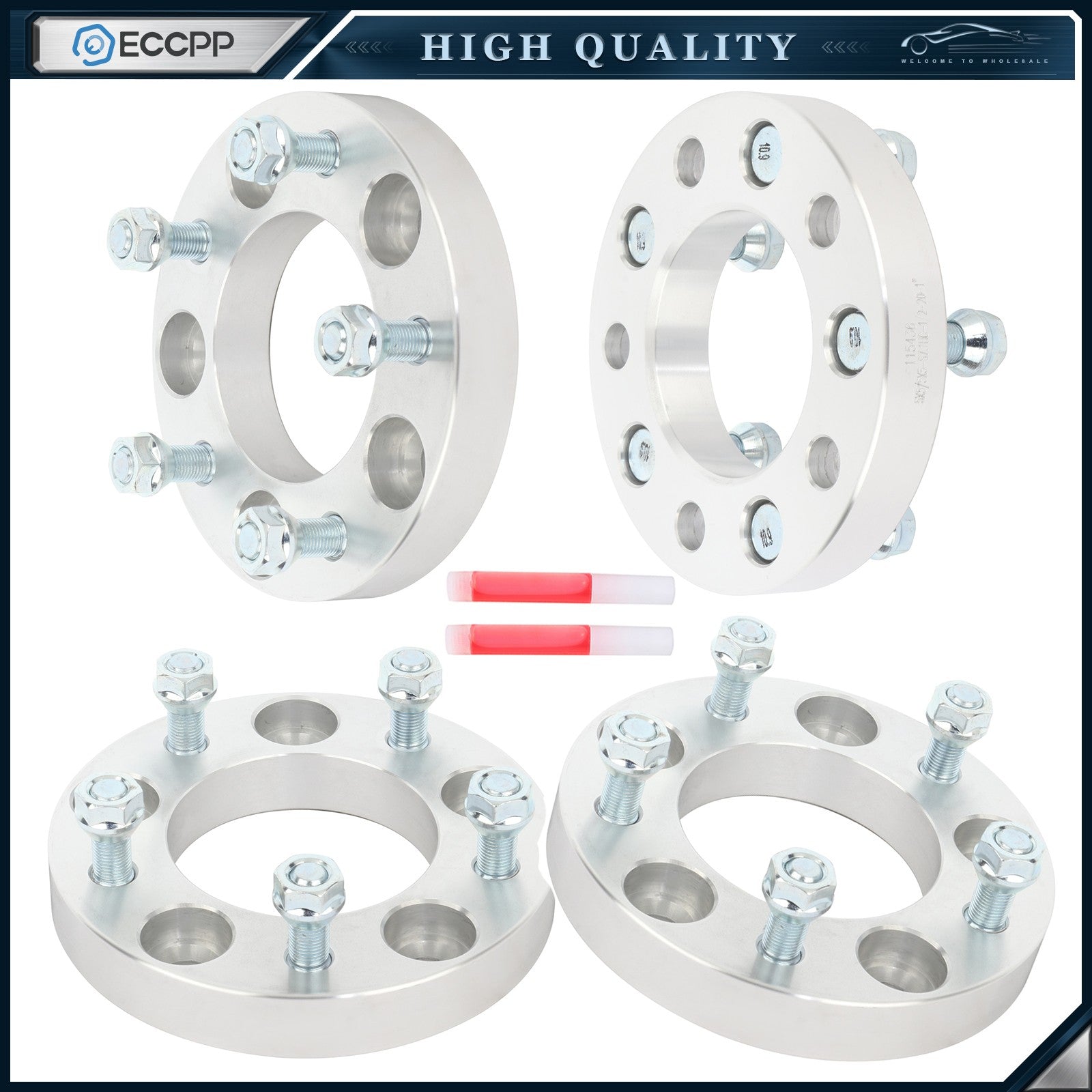 4Pcs 1 inch Wheel Spacers 5x5 5x127 For Jeep Grand Cherokee Wrangler Commander 6B93BC-57