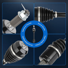 ECCPP CV Axle Set Fits Polaris General 1000 2018-2020 Rear Left & Right KOEEP