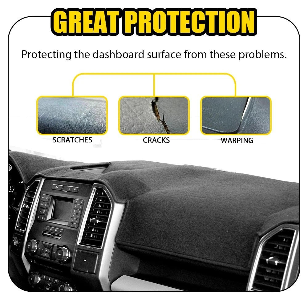 Dashboard Cover For 2015 -2017 2018 Ford F150 Dash Cover Mat Dashmat Black EOA 6B93BC-57