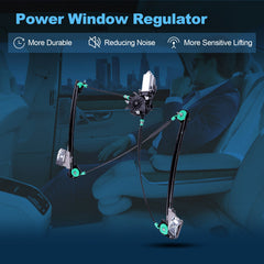 For Chevrolet Corvette 1997-2004 Front Passenger Side Window Regulator w/ Motor 6B93BC-57