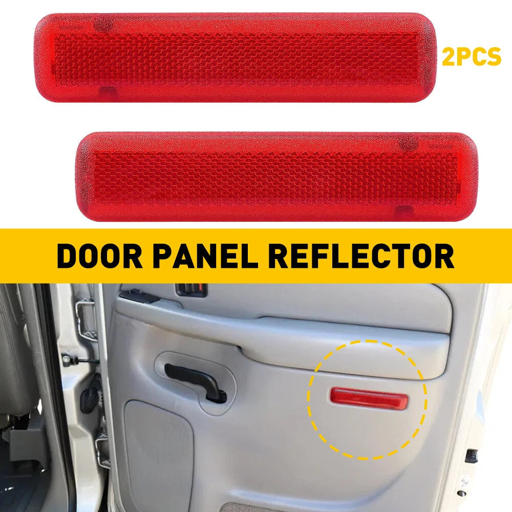 Rear Door Trim Panel Reflector For 03-06 Silverado 1500/2500 HD/3500 Crew Cab EA 6B93BC-57