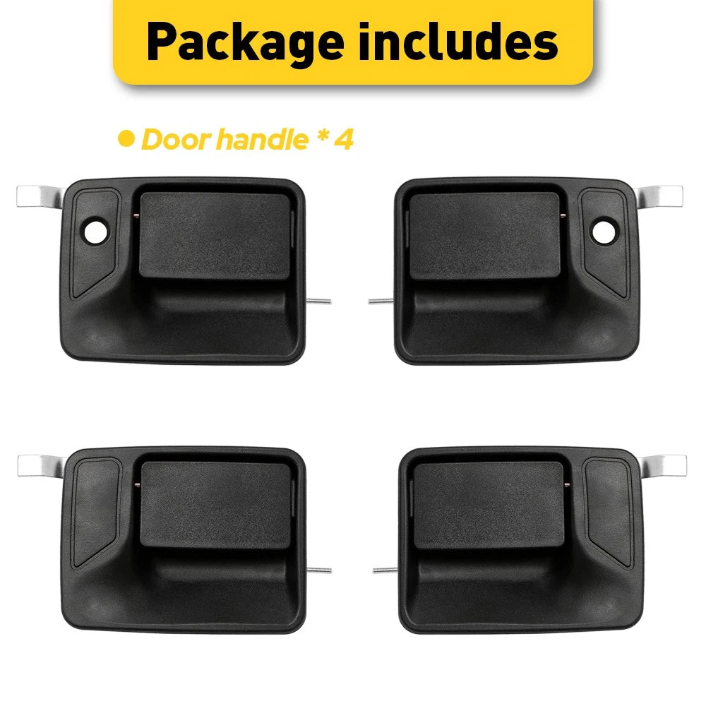 4X Door Handles Exterior Kit for 1999-2016 Ford F-250 Super Duty Crew Cab EOA 6B93BC-57
