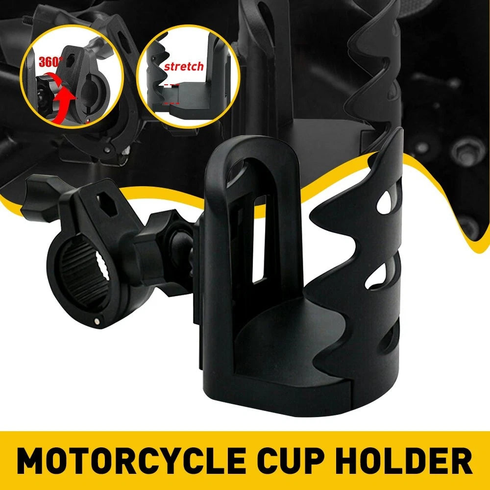 Adjustable Motorcycle Handlebar Cup Holder Drink Bottle Mount Fit for 17-32mm EA 6B93BC-57