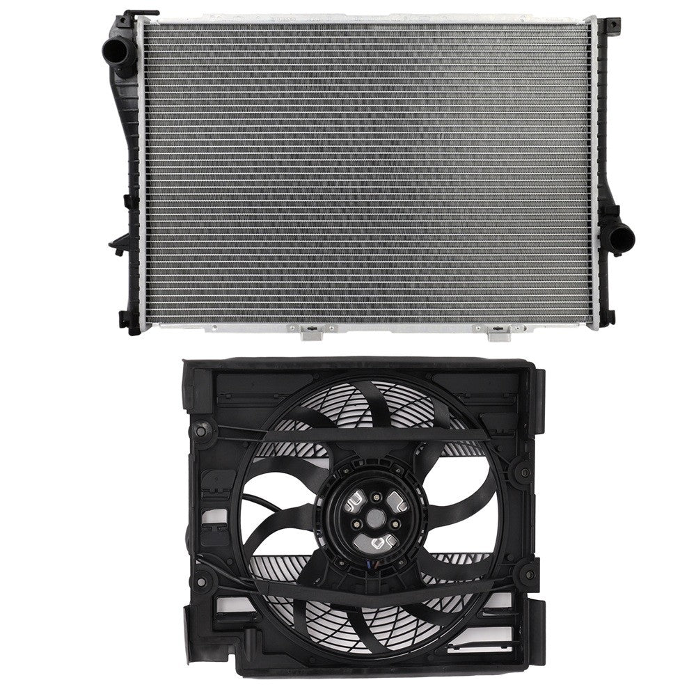 Electric Radiator Cooling Fan Kit For 2001 2002 2003 BMW 525i 530i KOEEP
