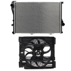Electric Radiator Cooling Fan Kit For 2001 2002 2003 BMW 525i 530i KOEEP