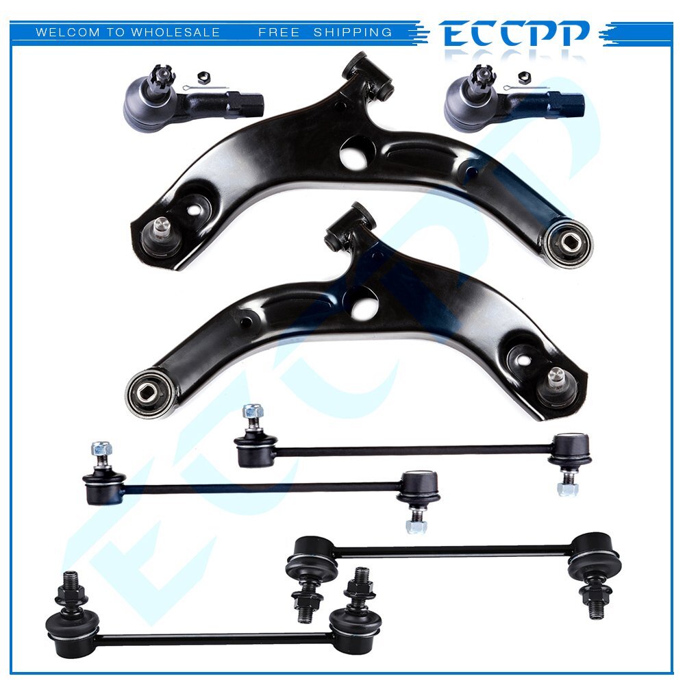 8x Front Rear Sway Bars Lower Control Arm Suspension Kit For 01-03 Mazda Protege 6B93BC-57