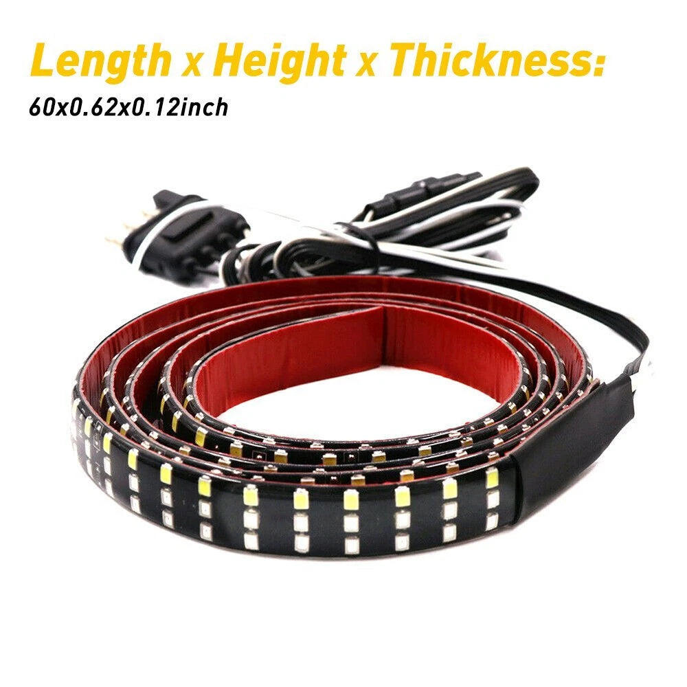 60" LED Tailgate Light Bar Triple Row 5-Function Strip for Pickup Trailer SUV EA 6B93BC-57