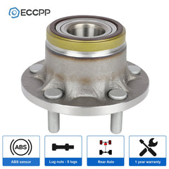 1Pc Rear Wheel Hub Bearing For 2010 2011 2012 2013 Ford Transit Connect 2.0L FWD 6B93BC-57